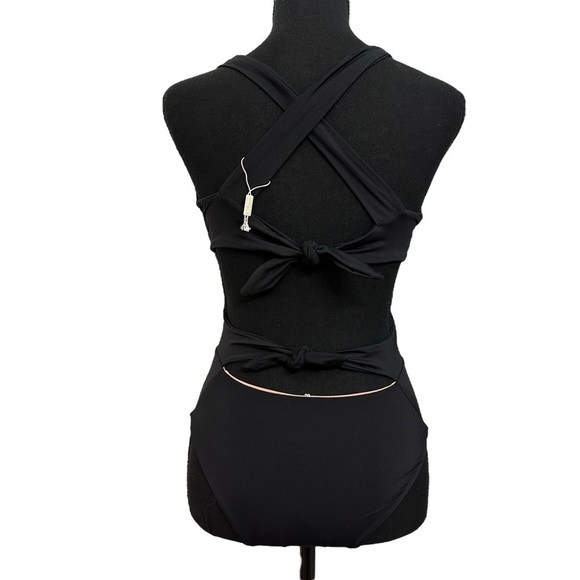 Revolve KYA Swimsuit One Piece Reversible Black Pink Summer Beach Size Small - Picture 5 of 7